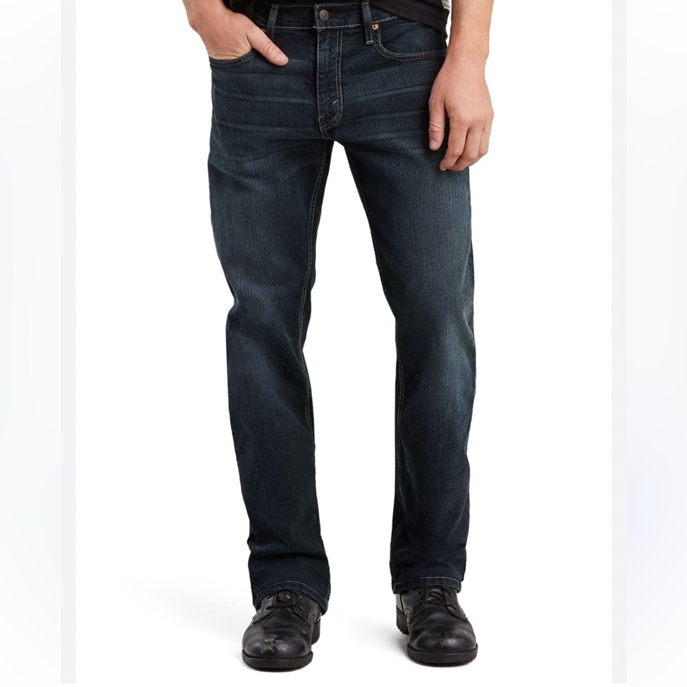 Levi's 559 Relaxed Straight Stretch Low Rise Fit Straight Leg Jeans-Navarro